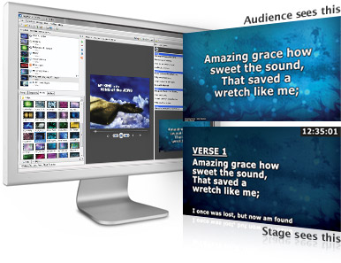 how to project live tv on foldback screen in easyworship 6